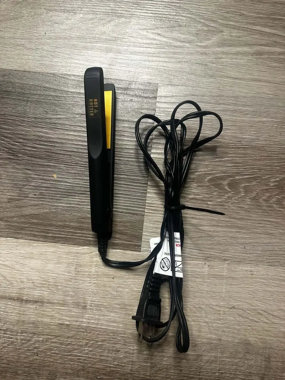 Hot & Hotter Professional Gold Ceramic Flat Iron Item #5873